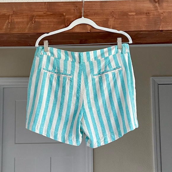 Old Navy Teal & White Striped Shorts Size 10 NWOT - Picture 9 of 9